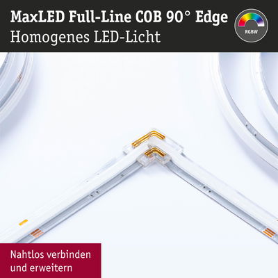 MaxLED Full-Line COB 90° Edge LED-Licht mit nahtloser Verbindung für flexible RGBW-Beleuchtung
