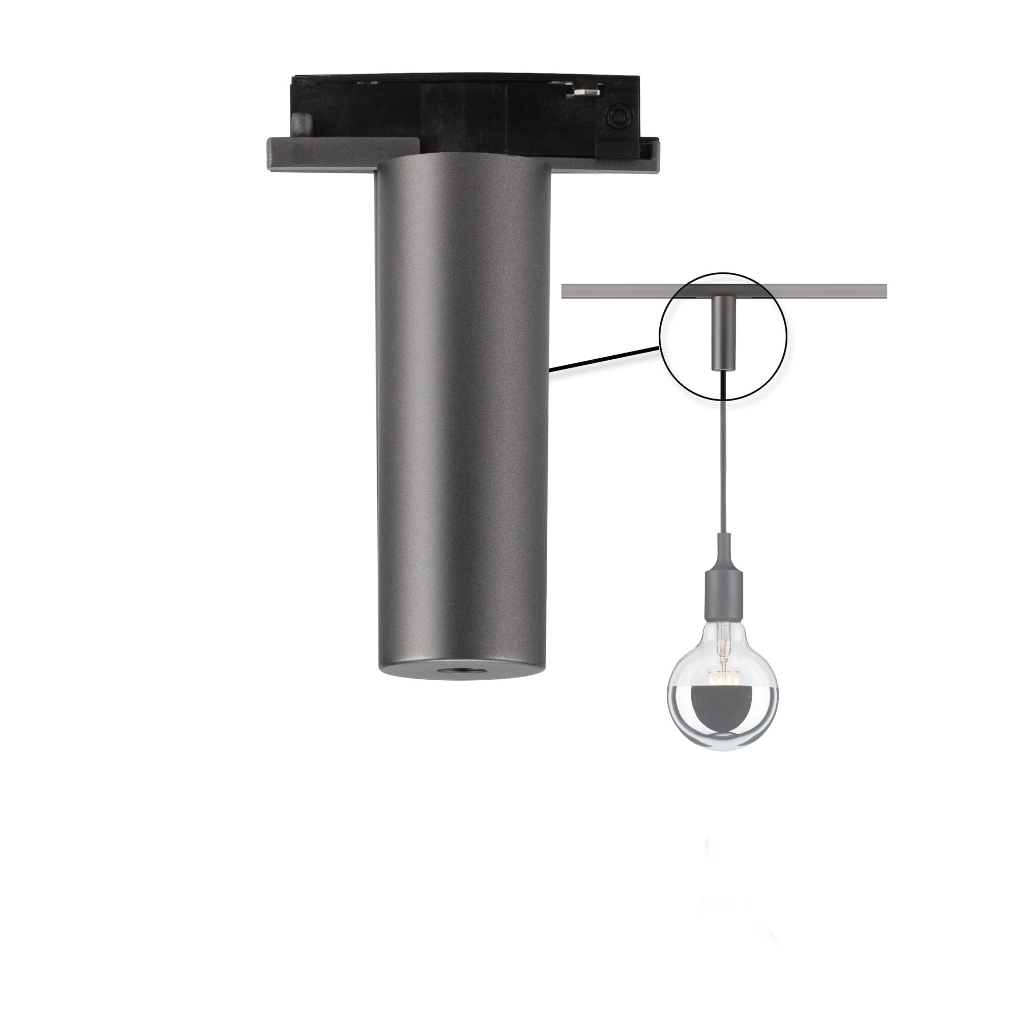 URail Pendant adapters Universal max. 50W 230V Titanium