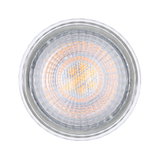 Runde LED-Leuchte mit transparentem Glas und warmweißem Licht für energiesparende Beleuchtung