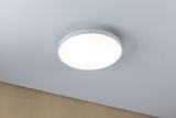 Runde weiße LED-Deckenleuchte mit mattem Diffusor für modernes Wohnambiente und energiesparende Beleuchtung.