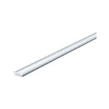 White aluminum LED recessed profile for modern lighting accents in living spaces