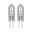Low-voltage halogen G4 12V 2x374lm 2x20W 2900K dimmable Clear Two clear halogen bulbs with metal pins, energy-efficient lighting solution