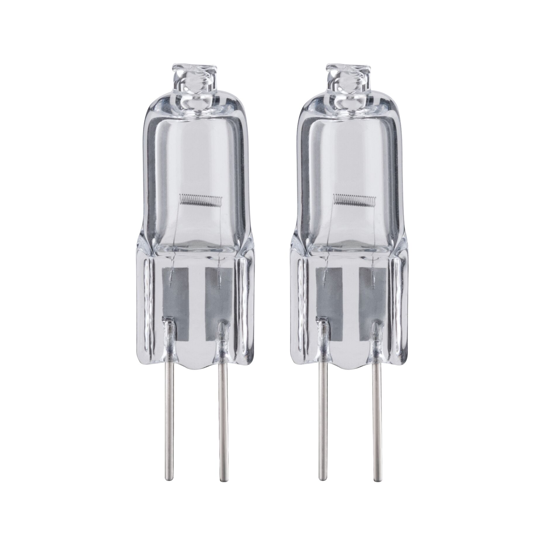 Halogène basse tension G4 12V 2x374lm 2x20W 2900K gradable Clair Deux ampoules halogènes transparentes avec broches métalliques, solution d'éclairage économique