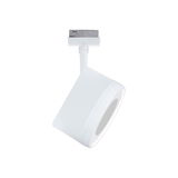 Moderner weißer LED-Strahler aus Metall für Schienensysteme, energiesparende Beleuchtungslösung