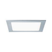 Rectangular LED ceiling light with silver aluminum frame and white diffuser for modern lighting solutions