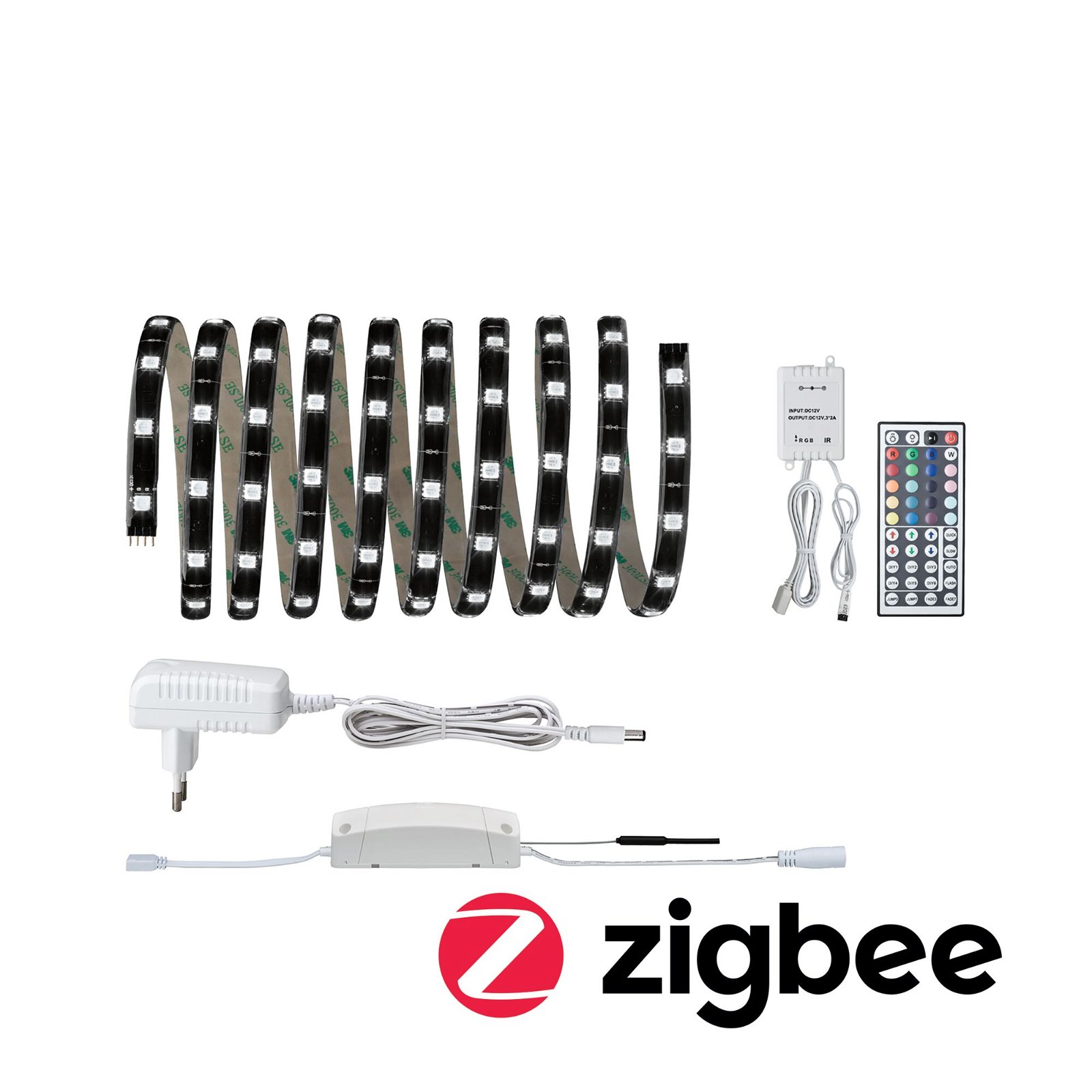 YourLED Bundle Smart Home Zigbee 3.0 Kit de base 3m recouvert 17,8W 183lm/m RGB 24VA Smart Home Zigbee