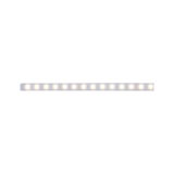 Long LED light strip with warm white light and transparent casing for modern room lighting