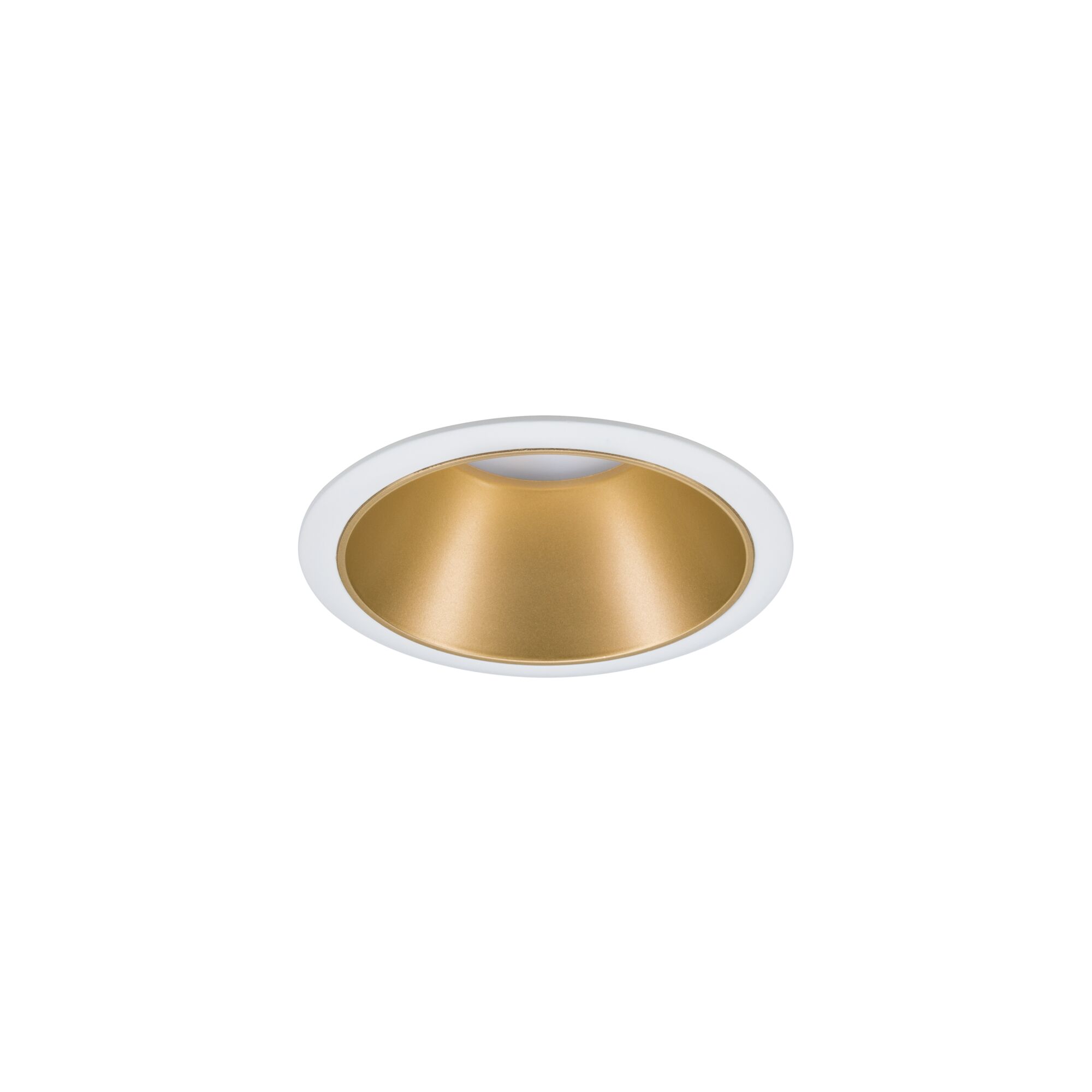 LED Einbauleuchte 3-Step-Dim Cole Coin Basisset IP44 rund 88mm Coin 3x6W 3x460lm 230V dimmbar 2700K Weiß matt/Gold matt