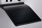 Black plastic solar panel with rectangular cells for sustainable energy generation