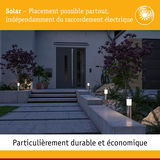 Lampes solaires en acier inoxydable pour allée dans jardin moderne avec éclairage extérieur économique