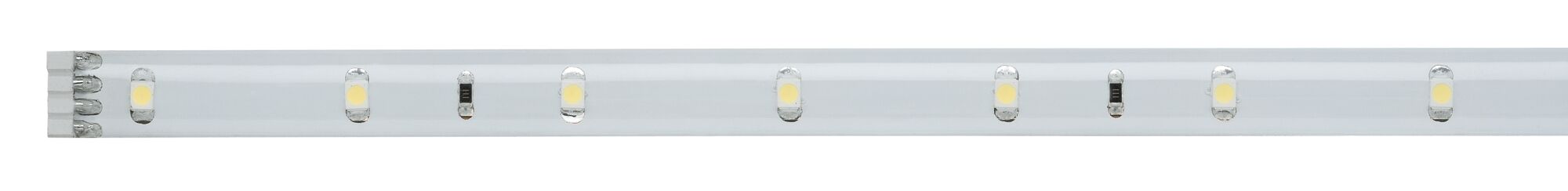 Transparenter LED-Streifen mit gelben LED-Chips für flexible Beleuchtungslösungen im Innenbereich