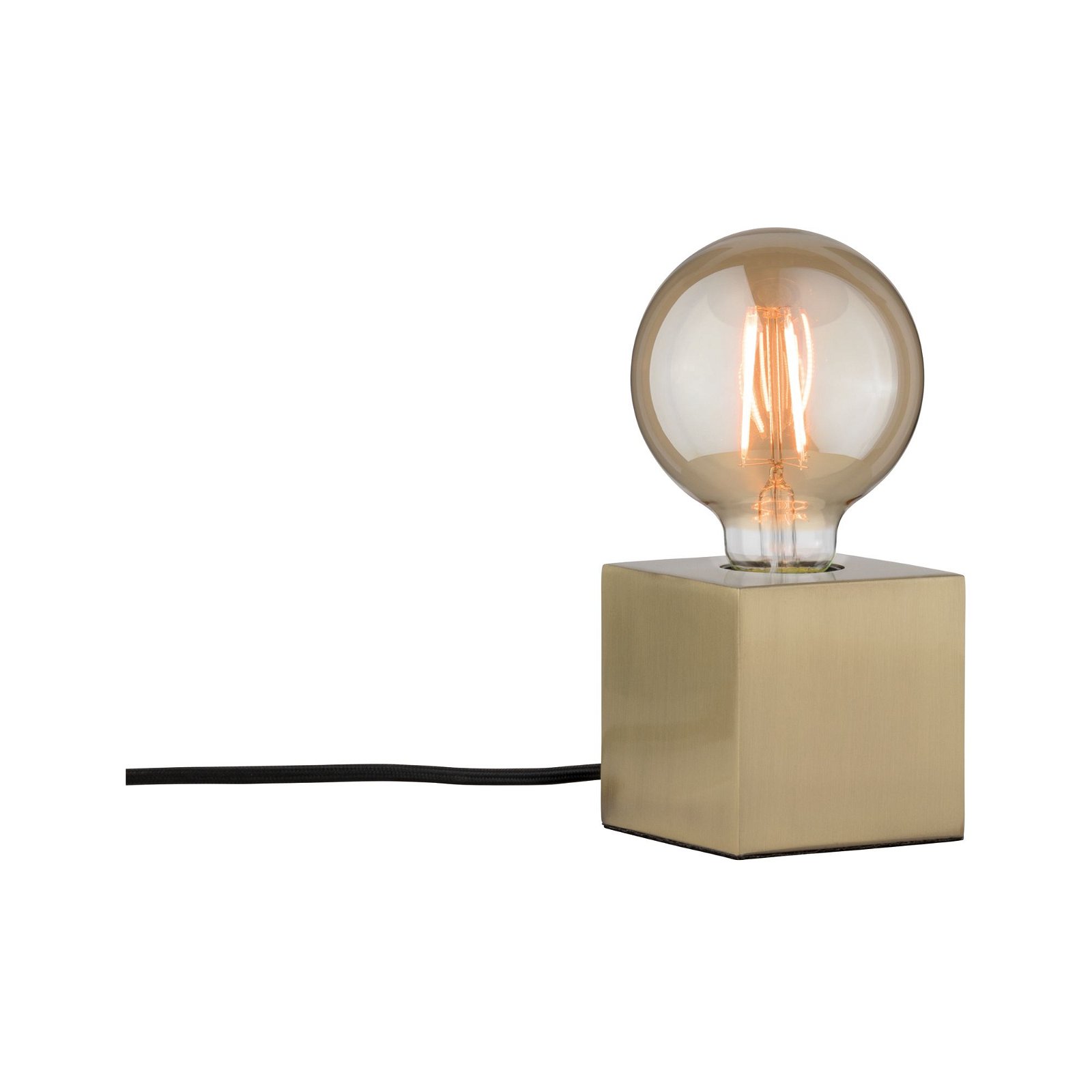 Neordic LED-tafellamp Dilja E27 max. 20W Messing geborsteld Metaal