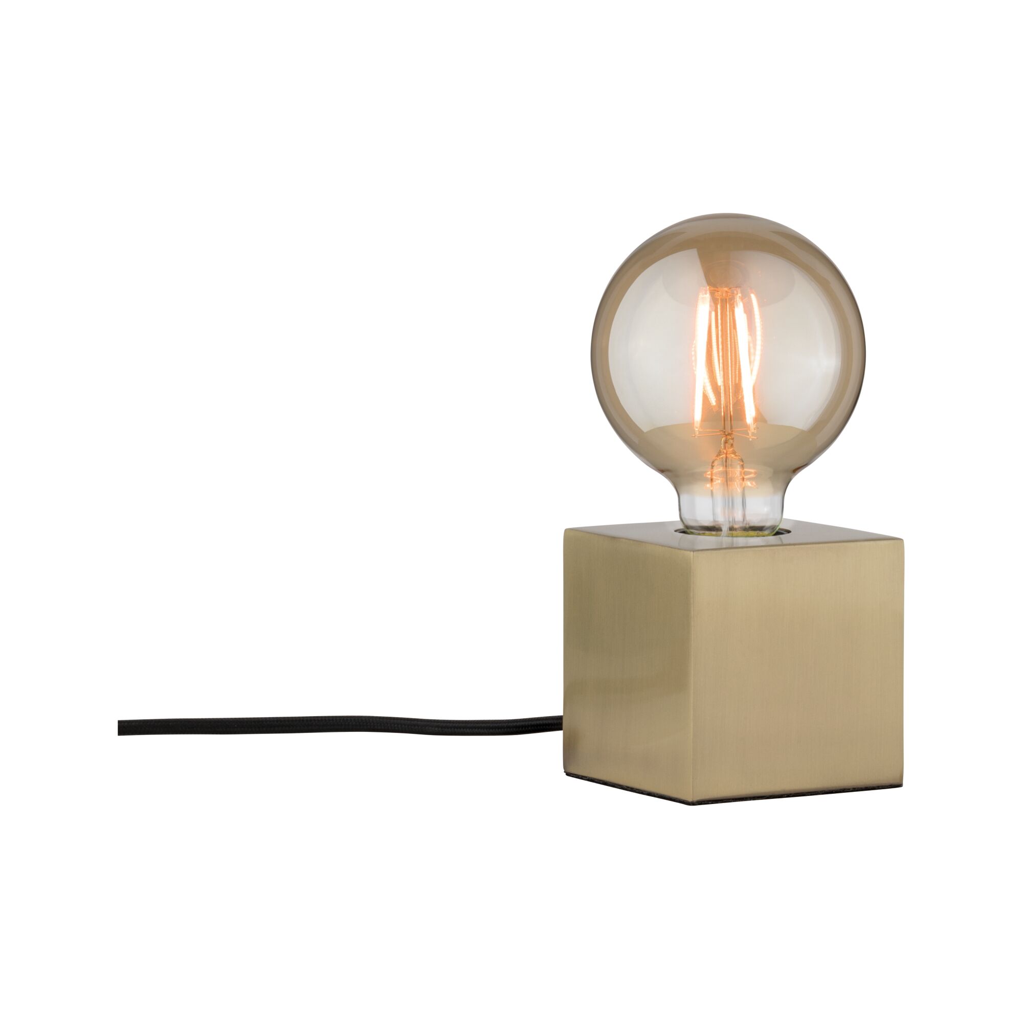 Lampe à poser design en métal doré Compatible ampoule LED E27