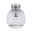 LED-plafondlamp Ruya IP44 E14 230V max. 20W dimbaar Glas/Chroom Plafondlamp met geribbeld helder glas en chroom metaal voor moderne woonverlichting