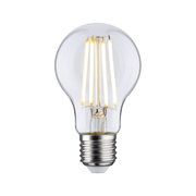 LED light bulb with clear glass and warm white light for energy-efficient lighting