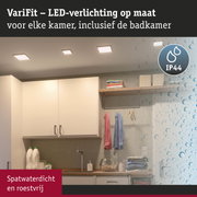 VariFit witte LED-plafondlampen op maat voor keuken en badkamer met IP44 spatwaterdichtheid