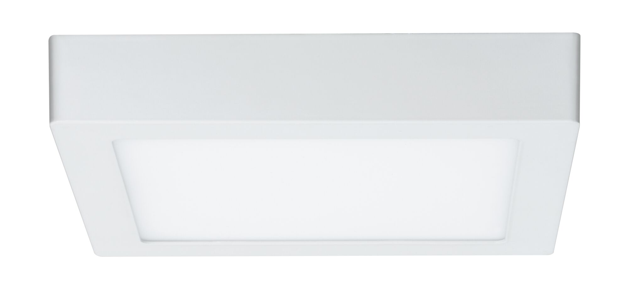 Plafonnier LED carré blanc en plastique pour éclairage intérieur moderne