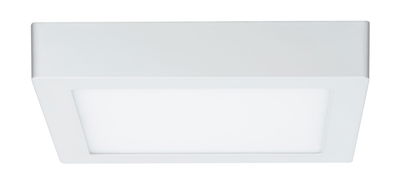 Plafonnier LED carré blanc en plastique pour éclairage intérieur moderne