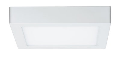 Plafonnier LED carré blanc en plastique pour éclairage intérieur moderne