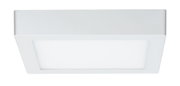 Plafonnier LED carré blanc en plastique pour éclairage intérieur moderne