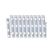 Bande LED flexible avec lumière blanc chaud et dos autocollant pour un éclairage polyvalent.