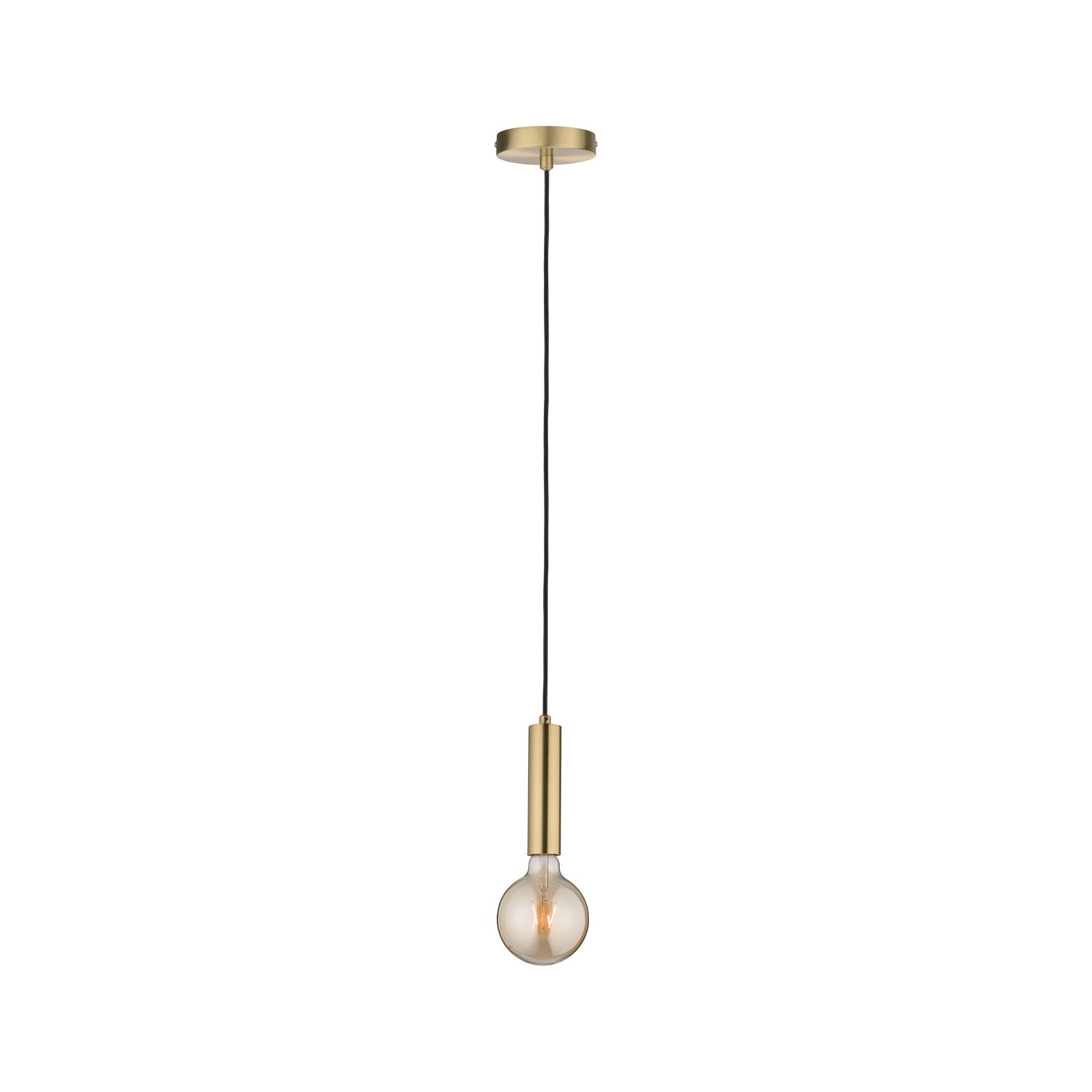 Neordic Pendant luminaire Kine E27 max. 60W Brushed brass dimmable Metal
