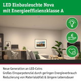 LED Einbauleuchte Nova in modernem Wohnzimmer mit energiesparender Beleuchtung und langer Lebensdauer