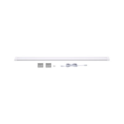 Witte LED-onderbouwlamp met montagclips en kabel voor energiezuinige verlichting