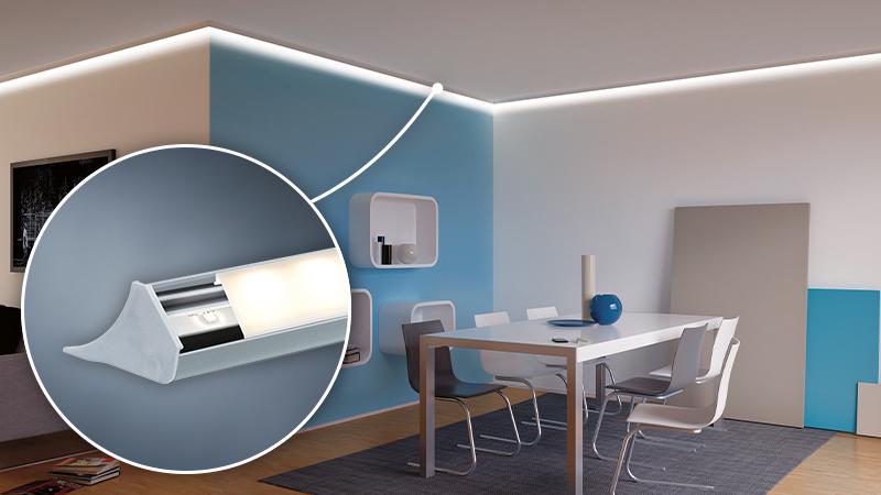 LED Profil Corner Corner Profil an der Decke
