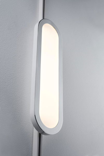 Applique murale LED blanche moderne en forme ovale avec lumière blanc chaud pour intérieur