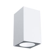 Moderne witte aluminium plafondspot met vierkant ontwerp voor binnenverlichting.