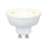 Hvid LED-reflektorlampe med GU10-fatning i plastik til energieffektiv belysning