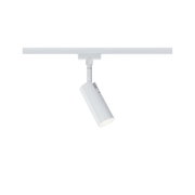 Moderner weißer LED-Strahler aus Metall für Schienensysteme, ideal für Akzentbeleuchtung