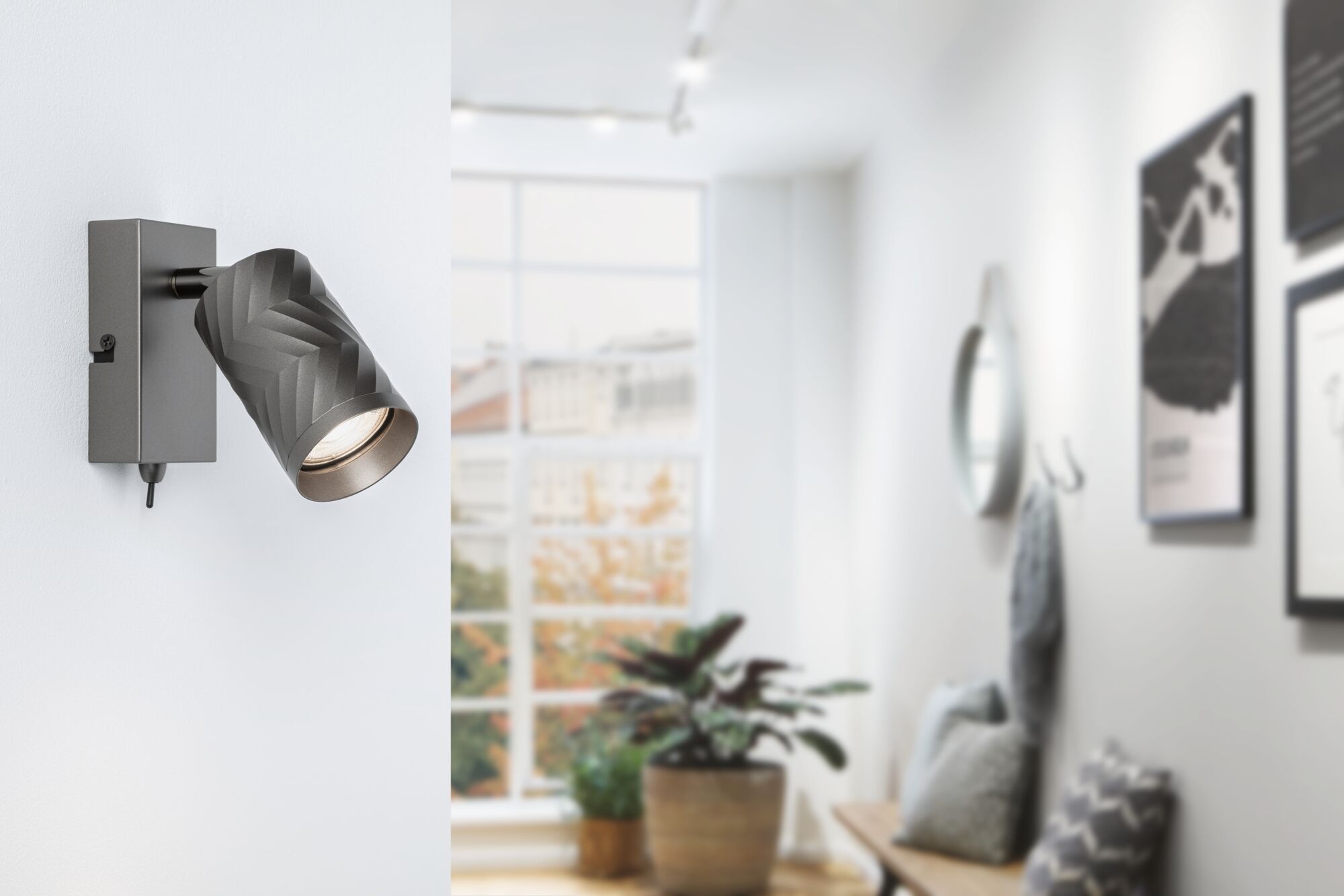 Spotlight Loreva GU10 max. 10W Titaanium Metaal