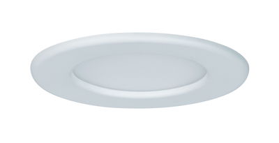 Round white LED recessed panel made of plastic for energy-saving ceiling lighting