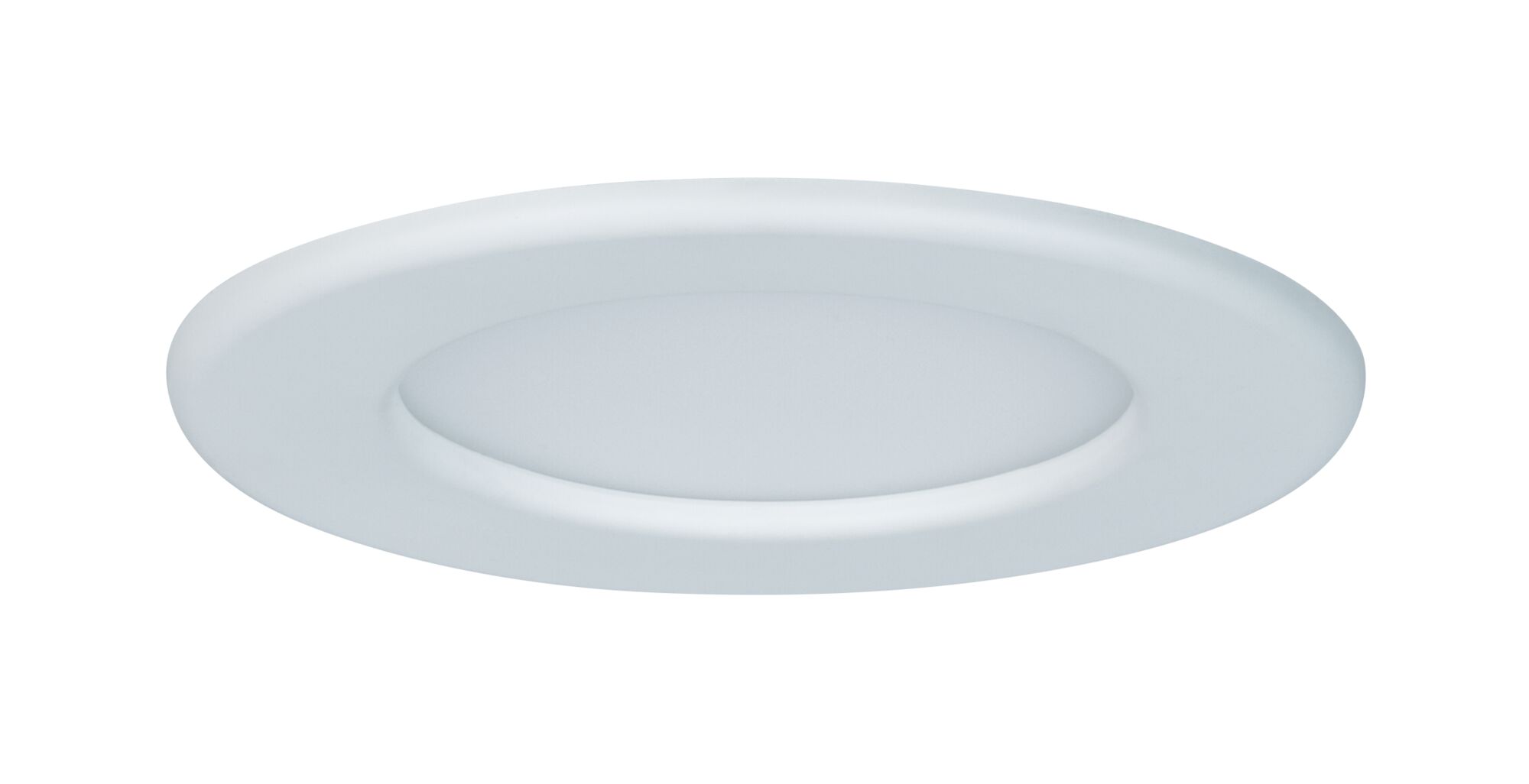 Round white LED recessed panel made of plastic for energy-saving ceiling lighting