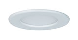 Round white LED recessed panel made of plastic for energy-saving ceiling lighting