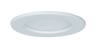 Round white LED recessed panel made of plastic for energy-saving ceiling lighting