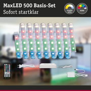 MaxLED 500 RGBW LED-Lichtband mit Fernbedienung und Netzteil für farbige Lichtsteuerung