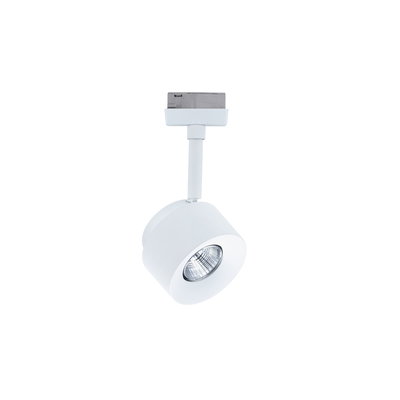 Weißer LED-Spot aus Metall für Schienensysteme, dimmbar, moderner Strahler für Akzentbeleuchtung
