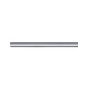 Silver aluminium wall light with modern design for indoor LED lighting solutions