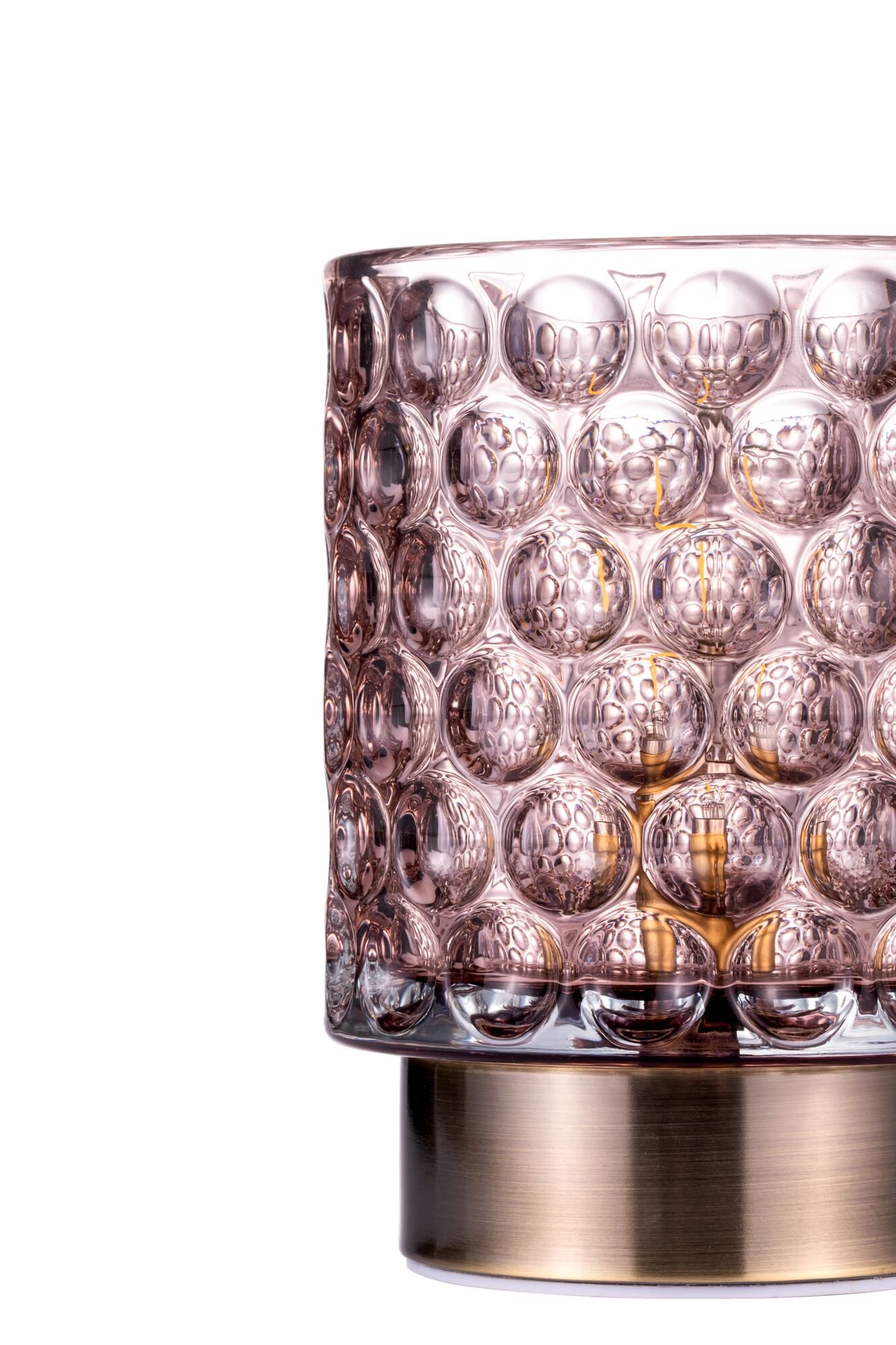 Pauleen Tischleuchte Bright Glamour E14 2700K 15lm 0,4W Taupe/Messing  gebürstet | Tischlampen