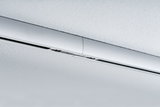 Modern silver aluminum ceiling spotlight with slim design for efficient room lighting