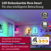LED Einbauleuchte Nova Smart mit dimmbarer RGB-Farbsteuerung für smarte Beleuchtung im Wohnzimmer