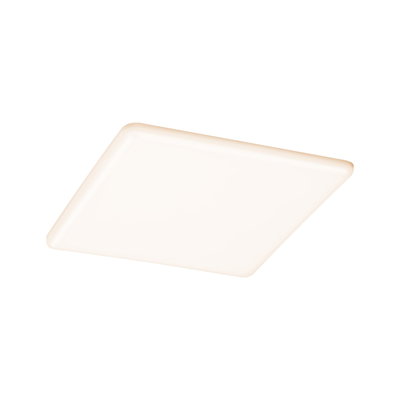 Square white LED ceiling light with warm white illumination for modern room lighting