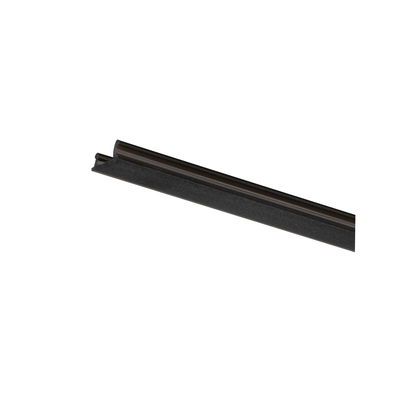 Schwarze Aluminium-Schiene mit matte Oberfläche für LED-Beleuchtungssysteme im Innenbereich
