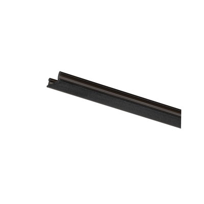Zwarte matte aluminium rail voor binnen LED-verlichtingssystemen met strak ontwerp