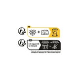 Instructions pour le recyclage écologique de l'emballage et de l'appareil avec symboles et points de collecte