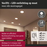 LED-verlichting in neutraal wit met 3-traps dimfunctie voor heldere ruimteverlichting