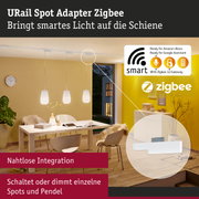 URail Spot Adapter Zigbee in Weiß für smarte Lichtsteuerung mit Alexa und Google Assistant Integration